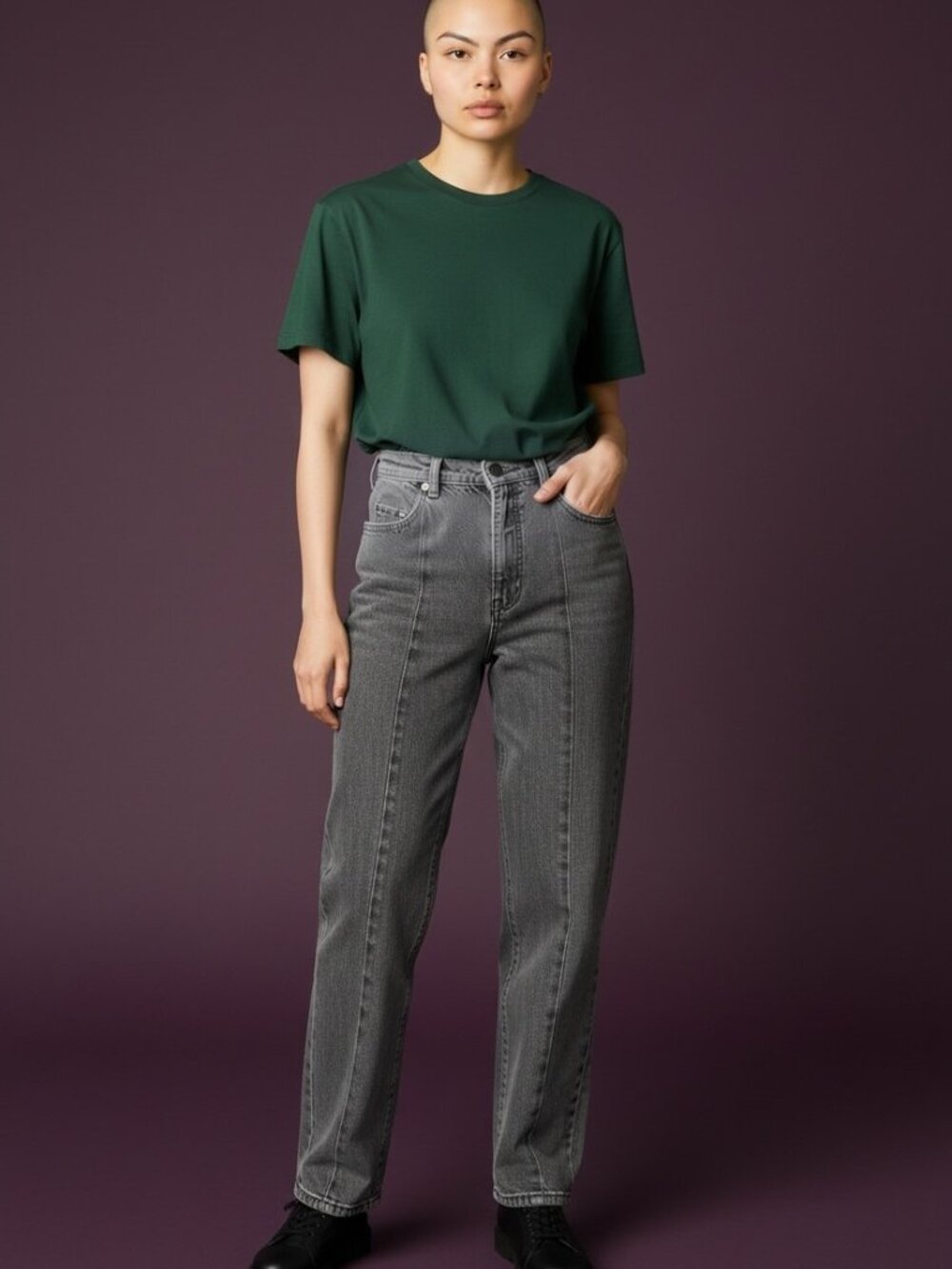 Gloria Vanderbilt Amanda Gray Straight Leg Jeans Size 8 Vintage Wash
